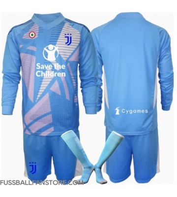 Juventus Torwart Replik 3rd trikot Kinder 2024-25 Langarm (+ Kurze Hosen)